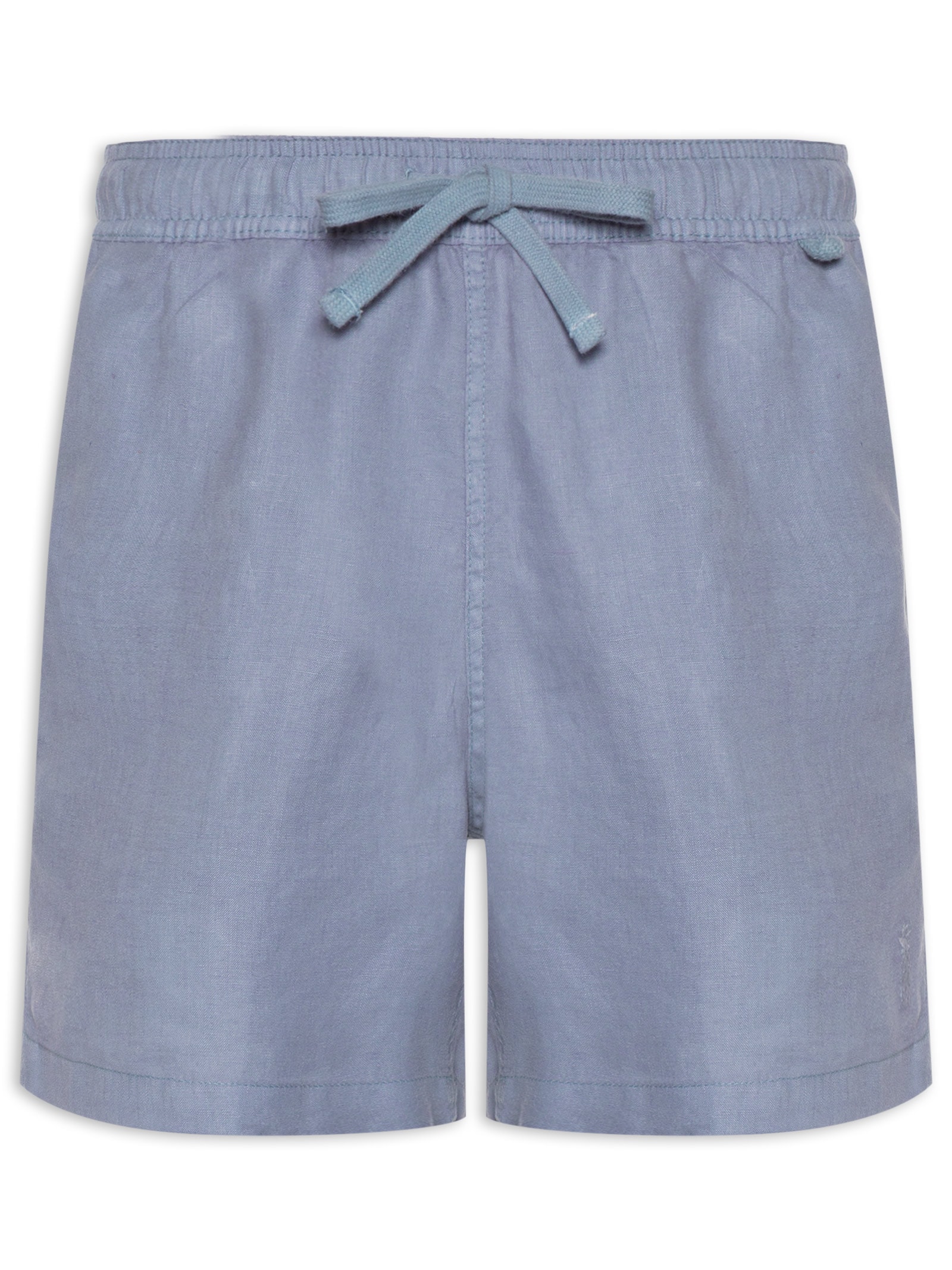 Short Masculino Puro Linho Azul Pineapple
