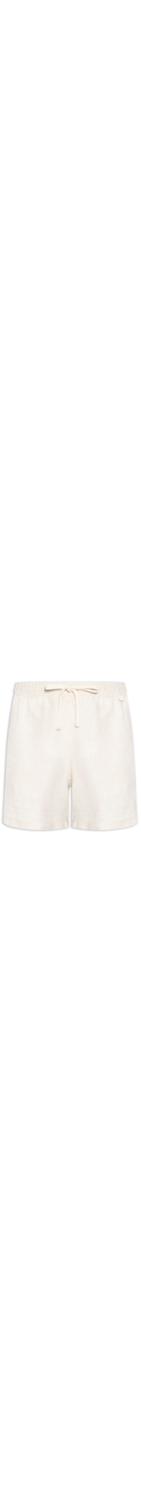 Short Masculino Puro Linho - Bege