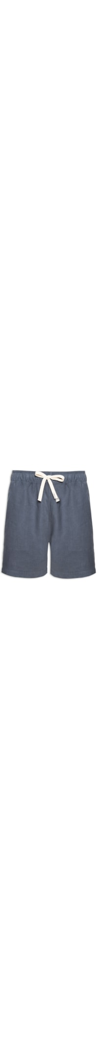 Short Masculino Puro Linho Pier - Azul
