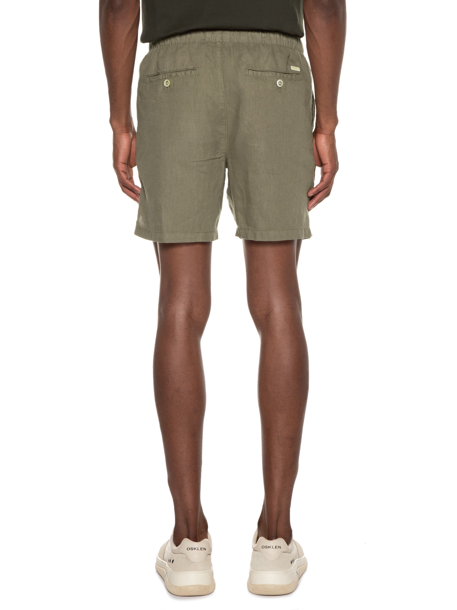 Short Masculino Puro Linho Pier Bege Foxton