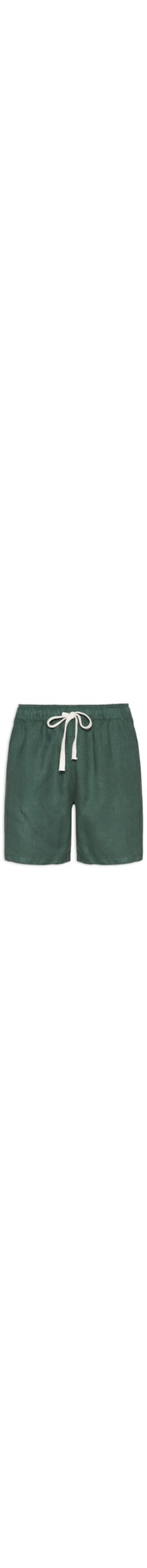 Short Masculino Puro Linho Pier - Verde