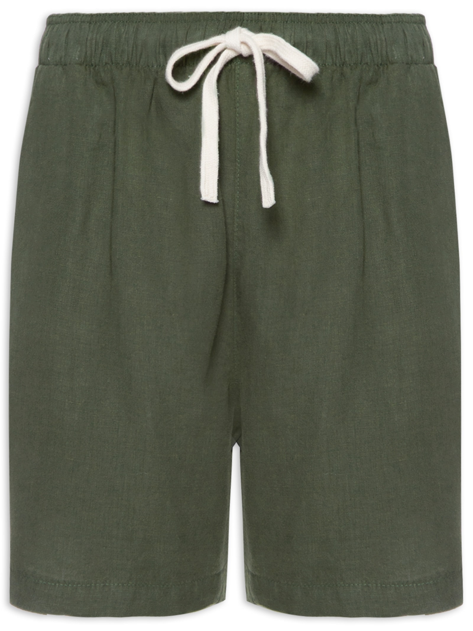 Foxton Short Masculino Puro Linho Pier Verde1
