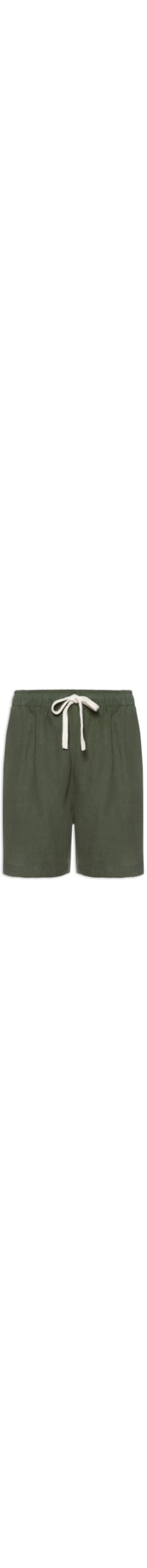 Short Masculino Puro Linho Pier - Verde