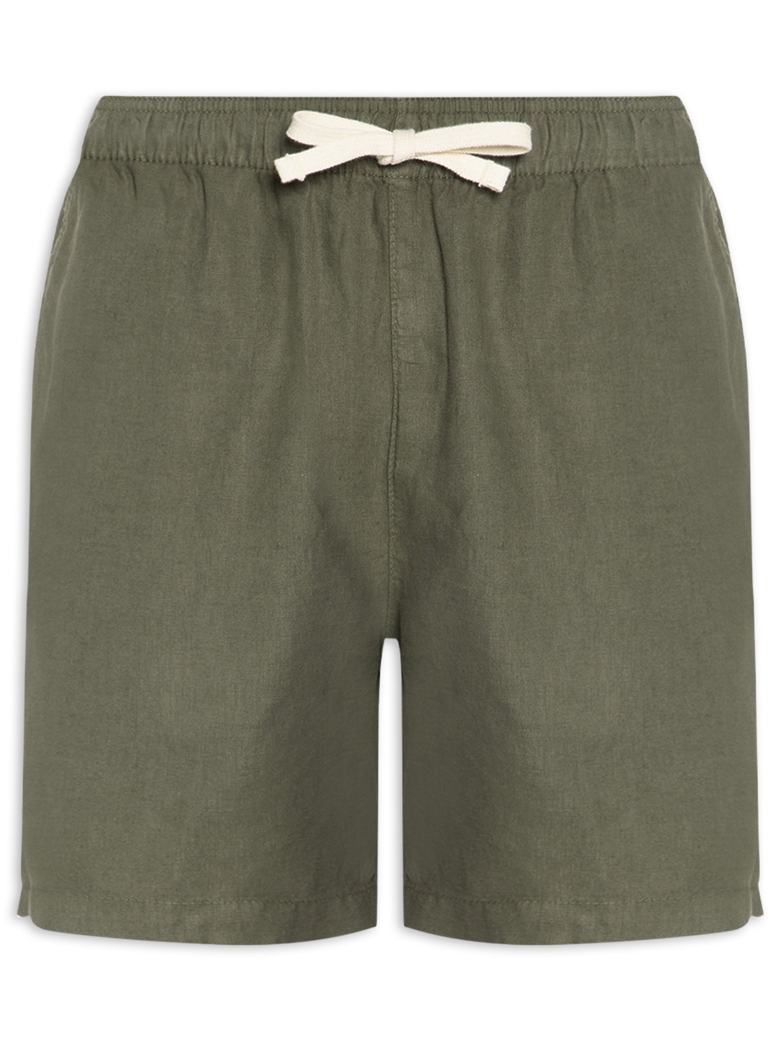 Short Masculino Puro Linho Pier Verde Foxton