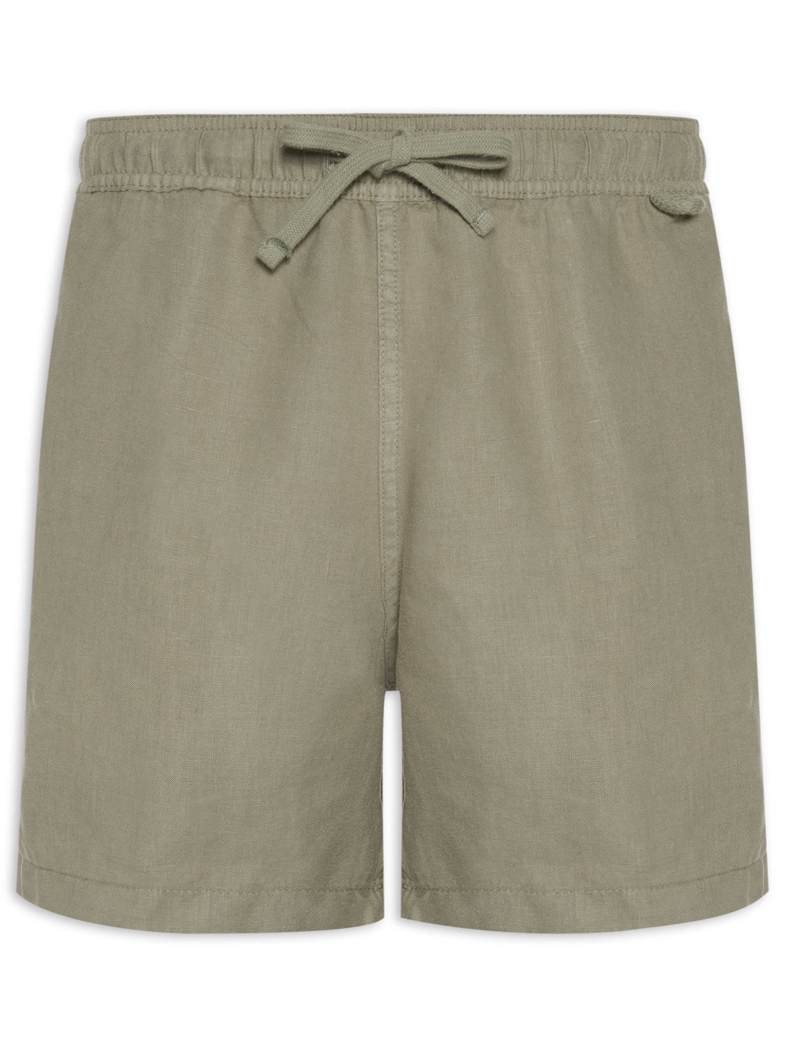 Short Masculino Puro Linho Verde Pineapple