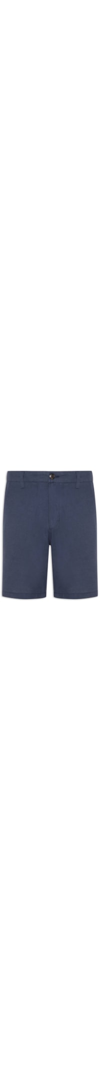 Short Masculino Regular Fit Blend De Linho - Azul