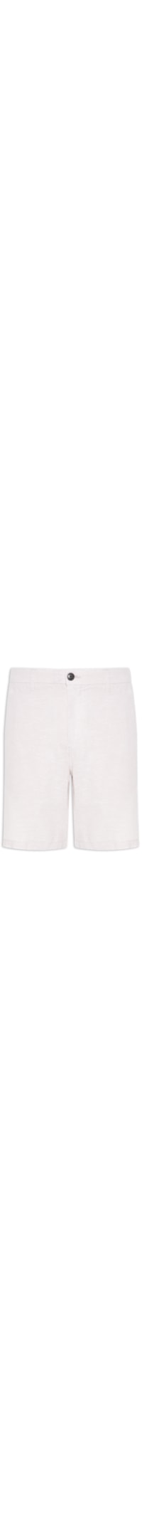 Short Masculino Regular Fit Blend De Linho - Bege
