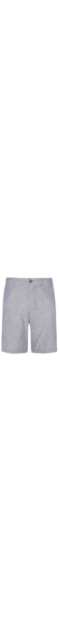 Short Masculino Regular Fit Blend De Linho - Cinza