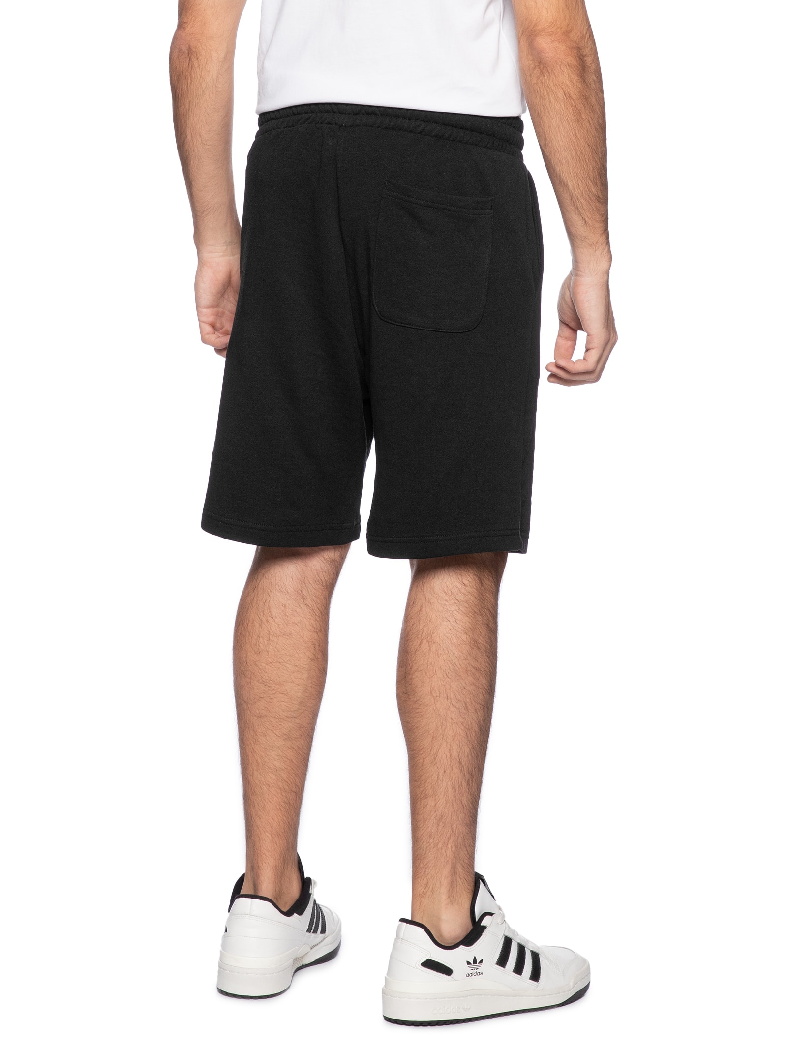 Short Masculino Relaxed Fit Detalhe Vinco Moletom Preto Jack & Jones