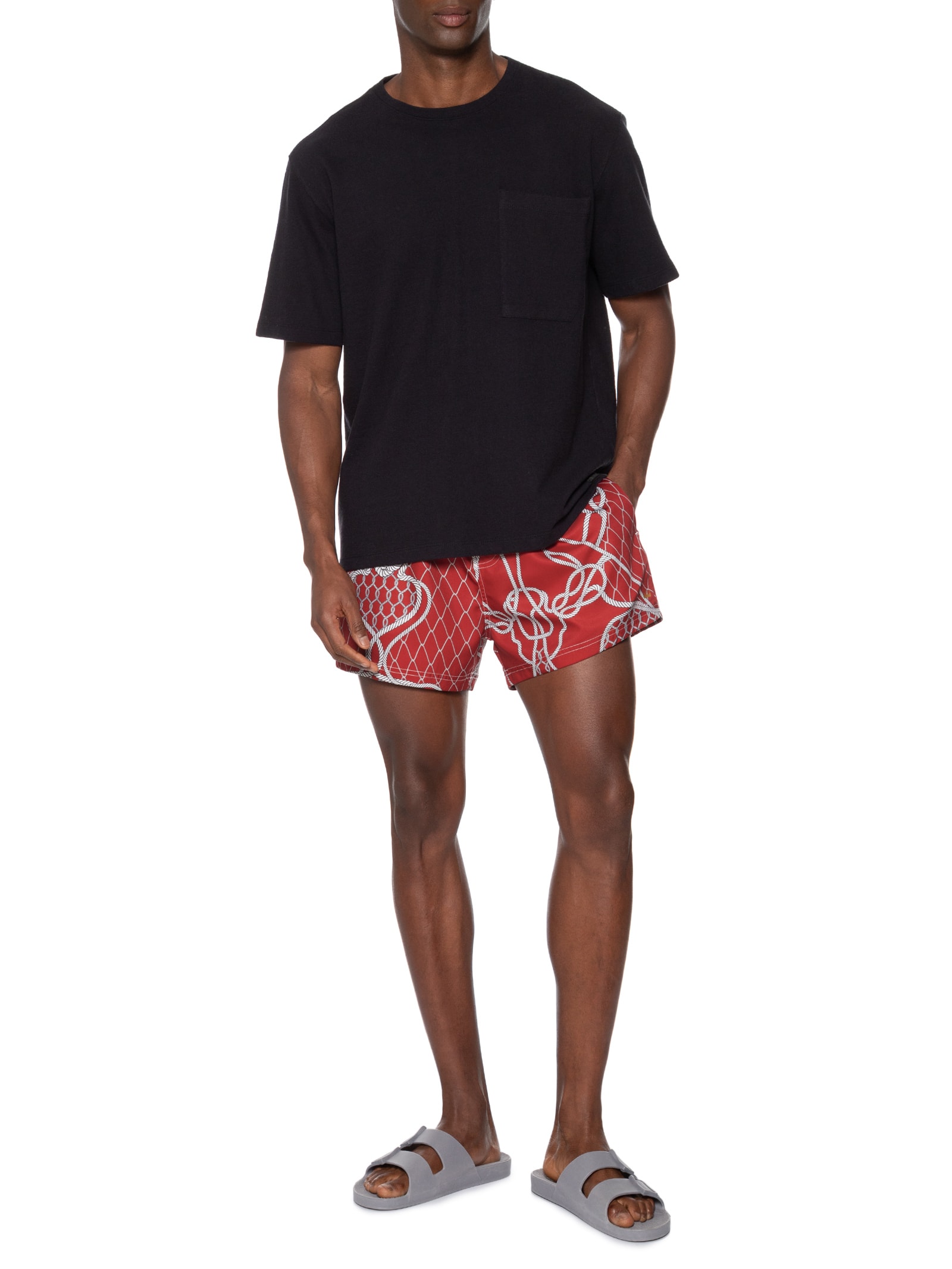 Short Masculino Resort Aquaone Knot Vermelho Osklen