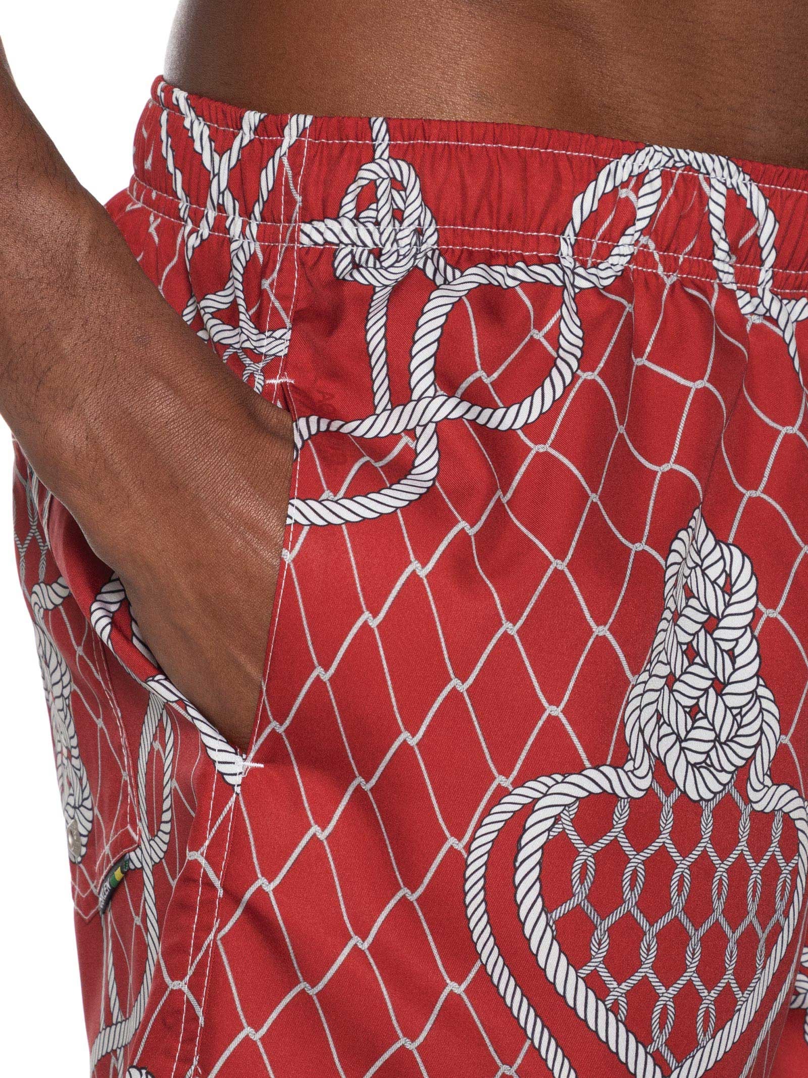 Short Masculino Resort Aquaone Knot Vermelho Osklen