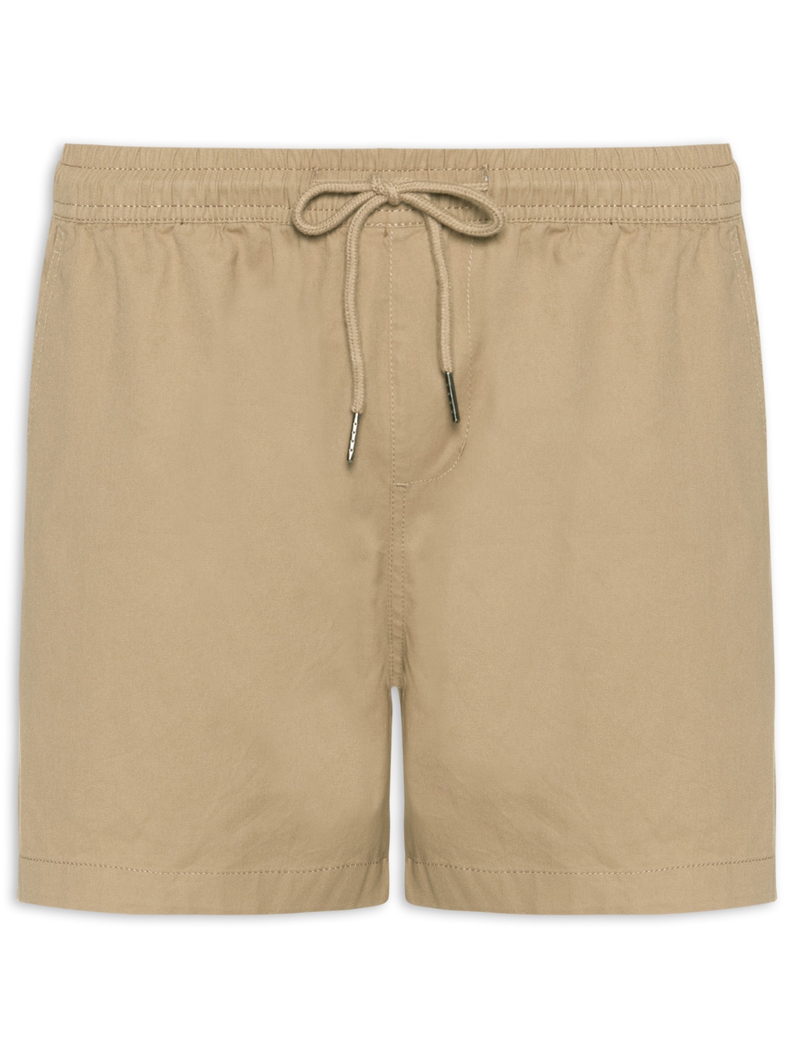 Short Masculino Sarja Color Bege Basiq Men