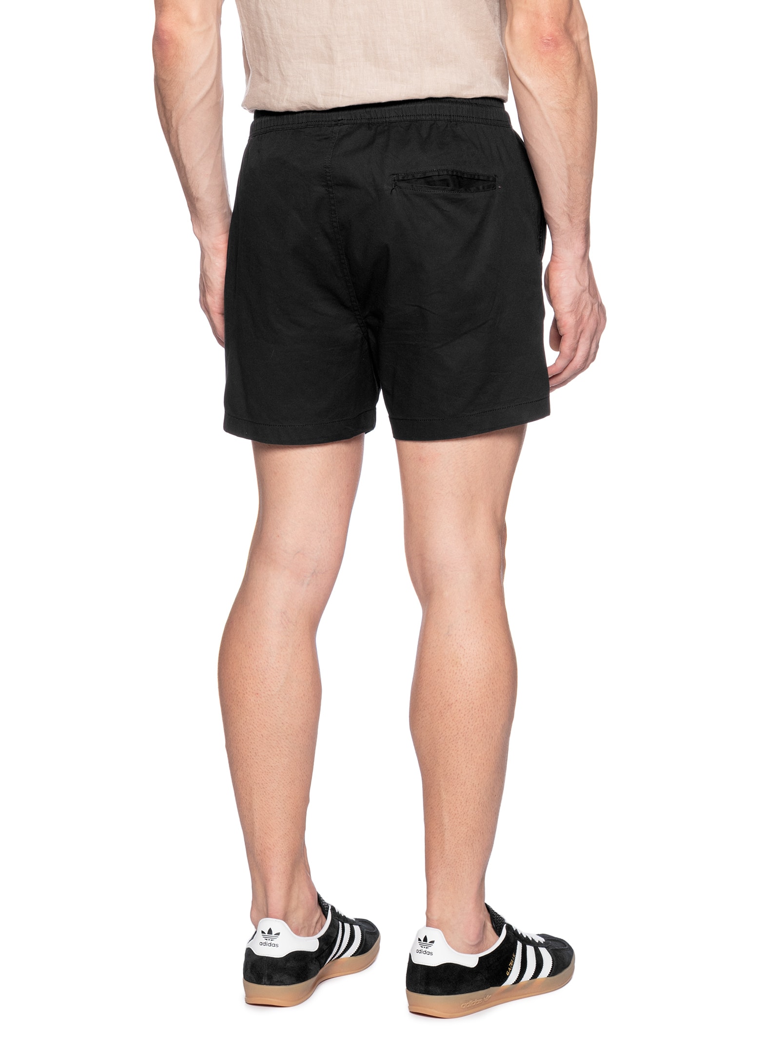 Short Masculino Sarja Color Preto Basiq Men