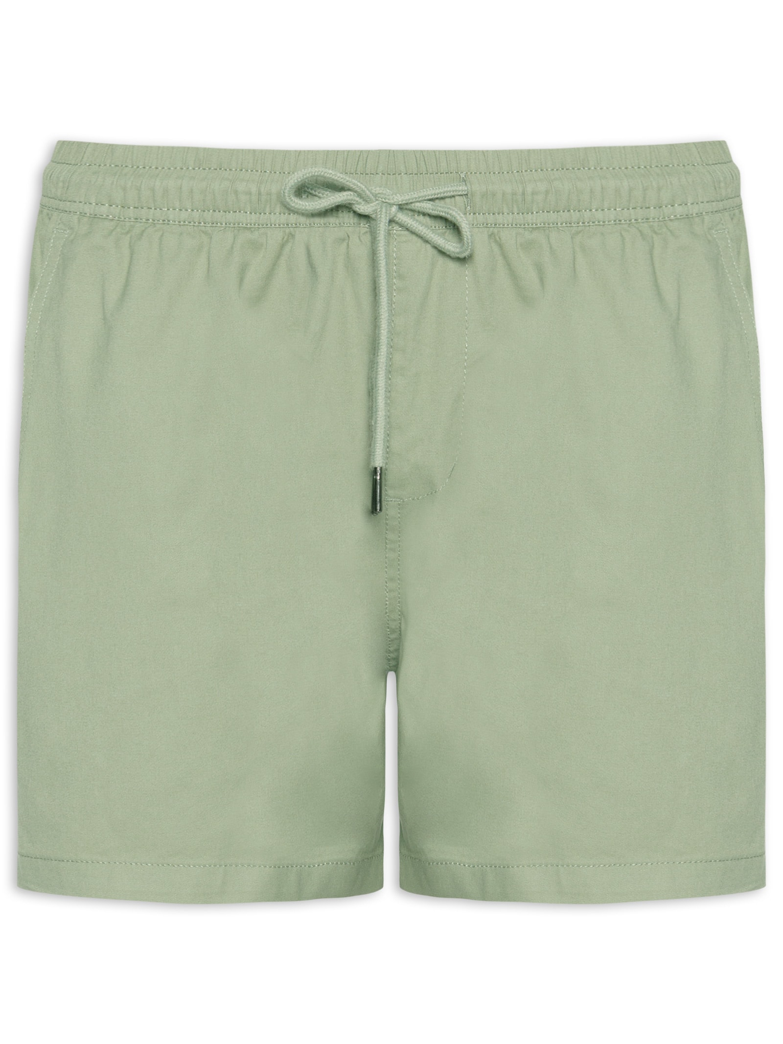 Short Masculino Sarja Color Verde Basiq Men