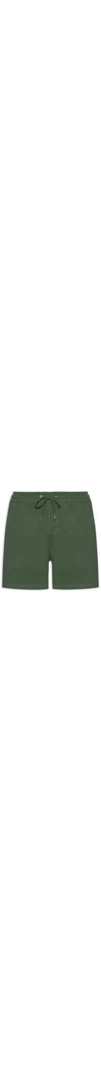 Short Masculino Sarja Com Elástico - Verde