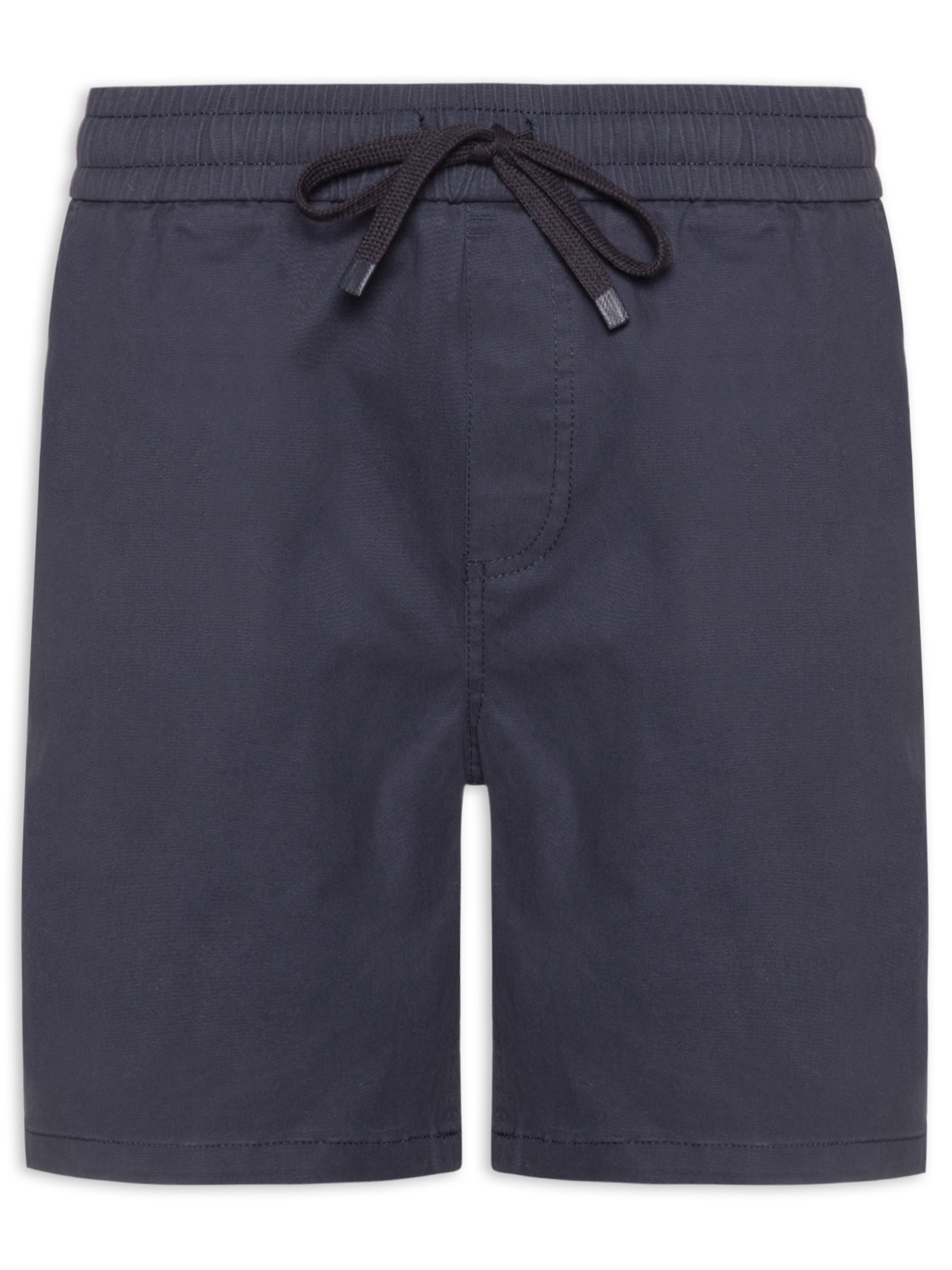 Short Masculino Sarja Cós Elástico Azul '2 Essential