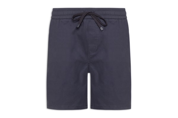 Short Masculino Sarja Cós Elástico - Azul