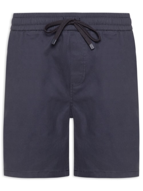 Short Masculino Sarja Cós Elástico - Azul