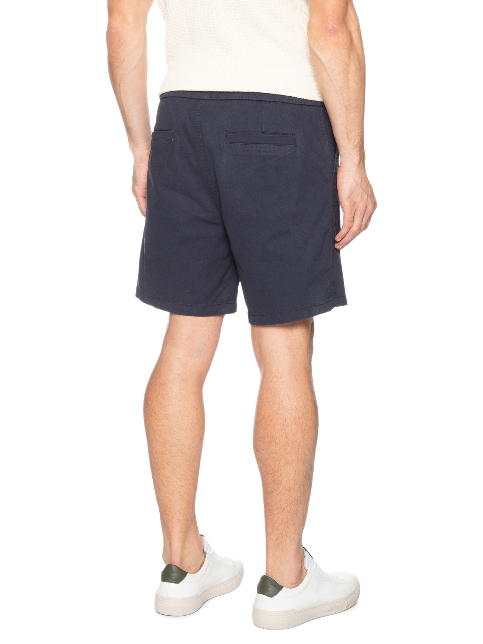 Short Masculino Sarja Cós Elástico Azul '2 Essential