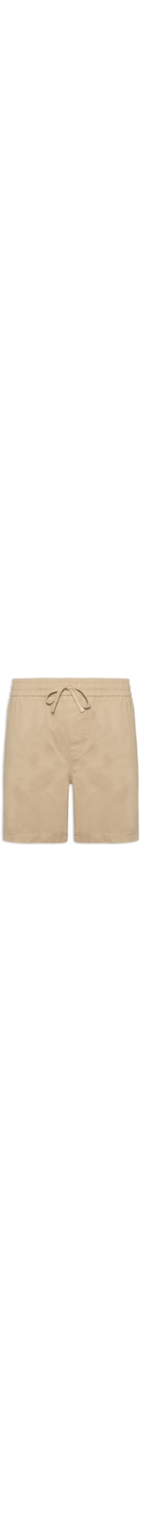 Short Masculino Sarja Cós Elástico - Bege