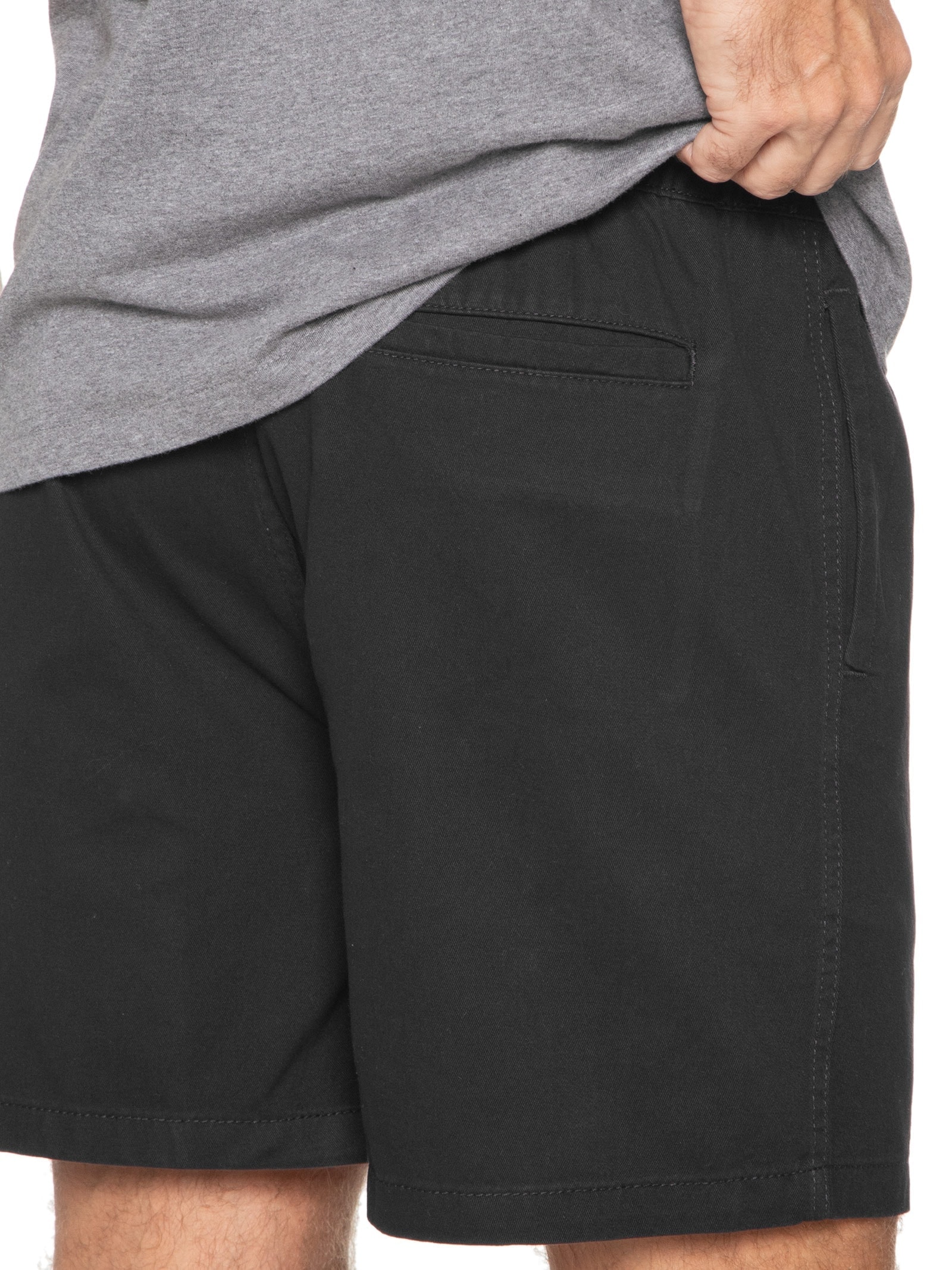 Short Masculino Sarja Reta Preta Hering