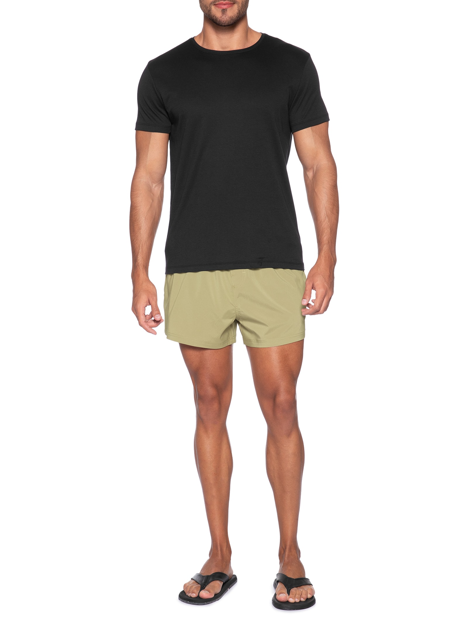 Short Masculino Surf Resort Aquaone Flex Urban Colors – Bege Osklen