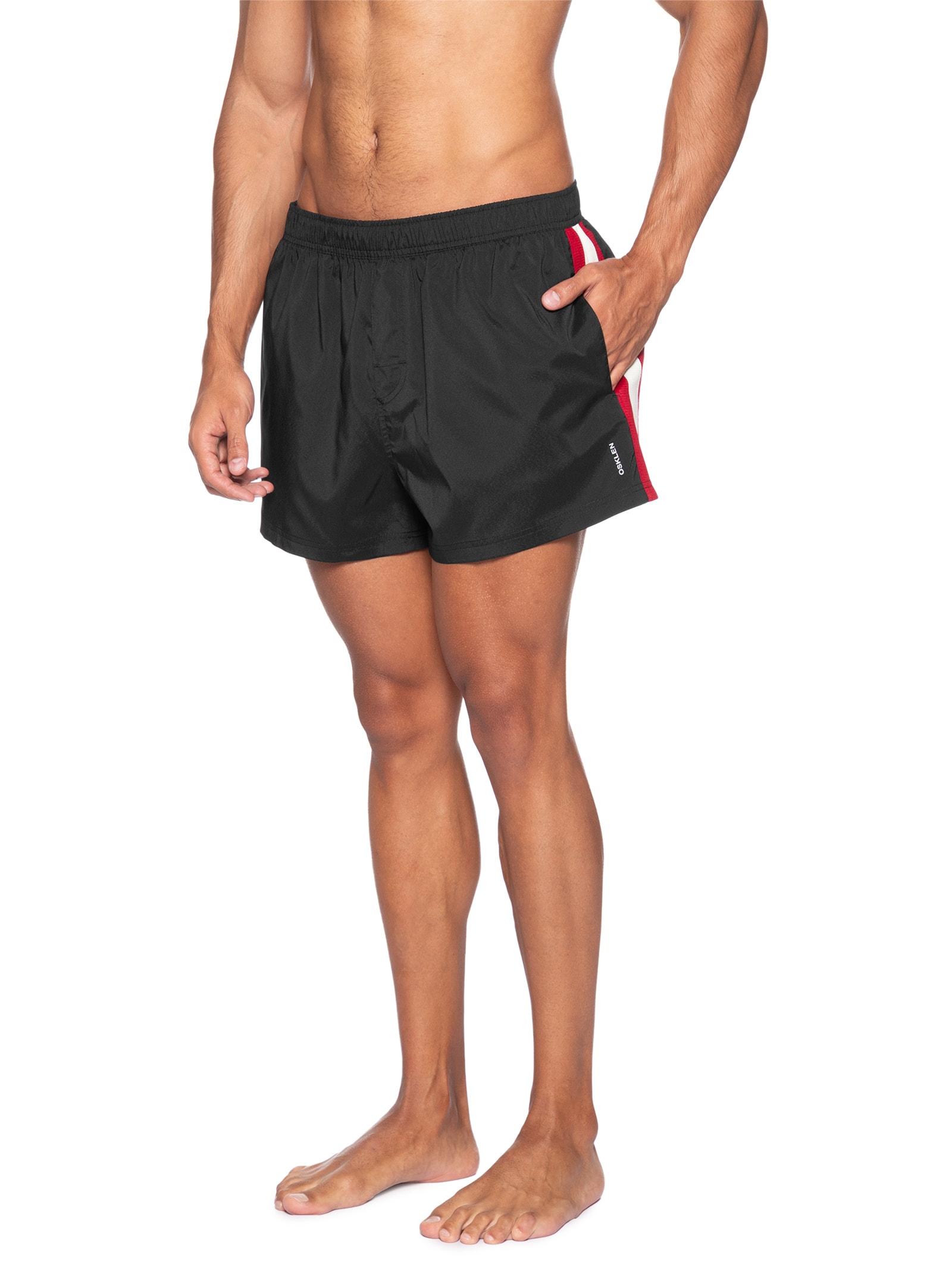 Short Masculino Surf Resort Aquaone Flex Urban Colors – Preto Osklen