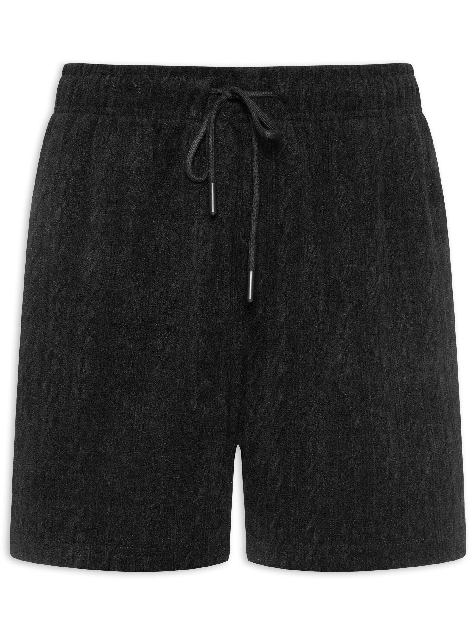 Short Masculino Texturizado Preto Basiq Men