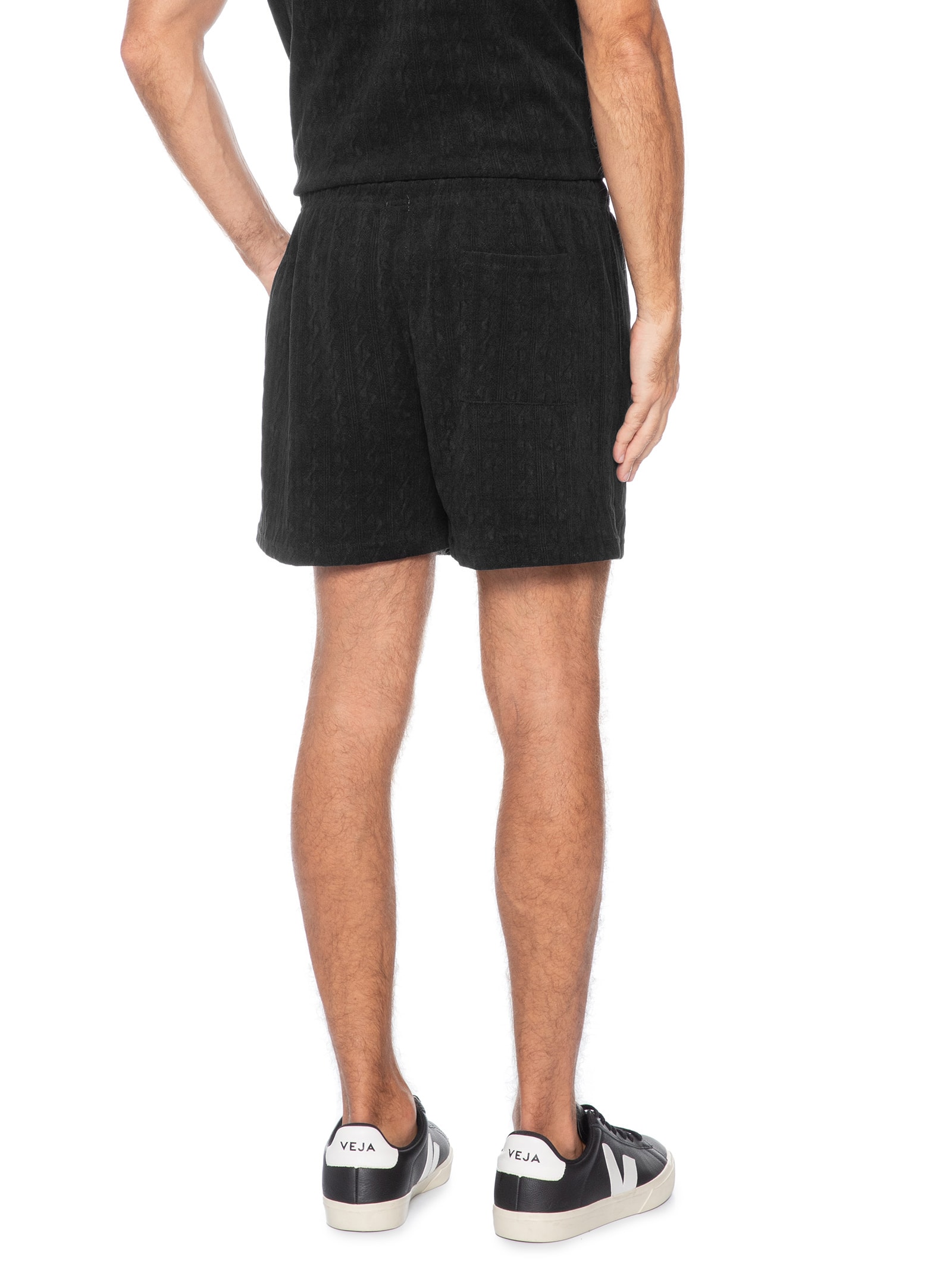 Short Masculino Texturizado Preto Basiq Men