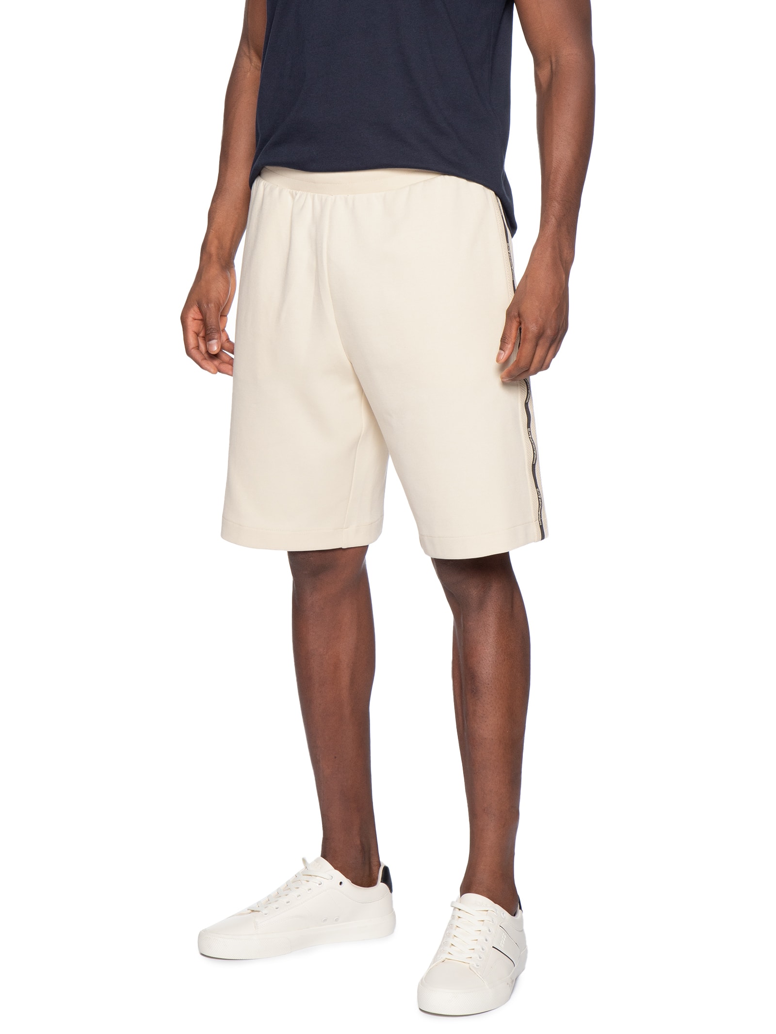 Short Masculino Train Logo Bege Ea7 Emporio Armani