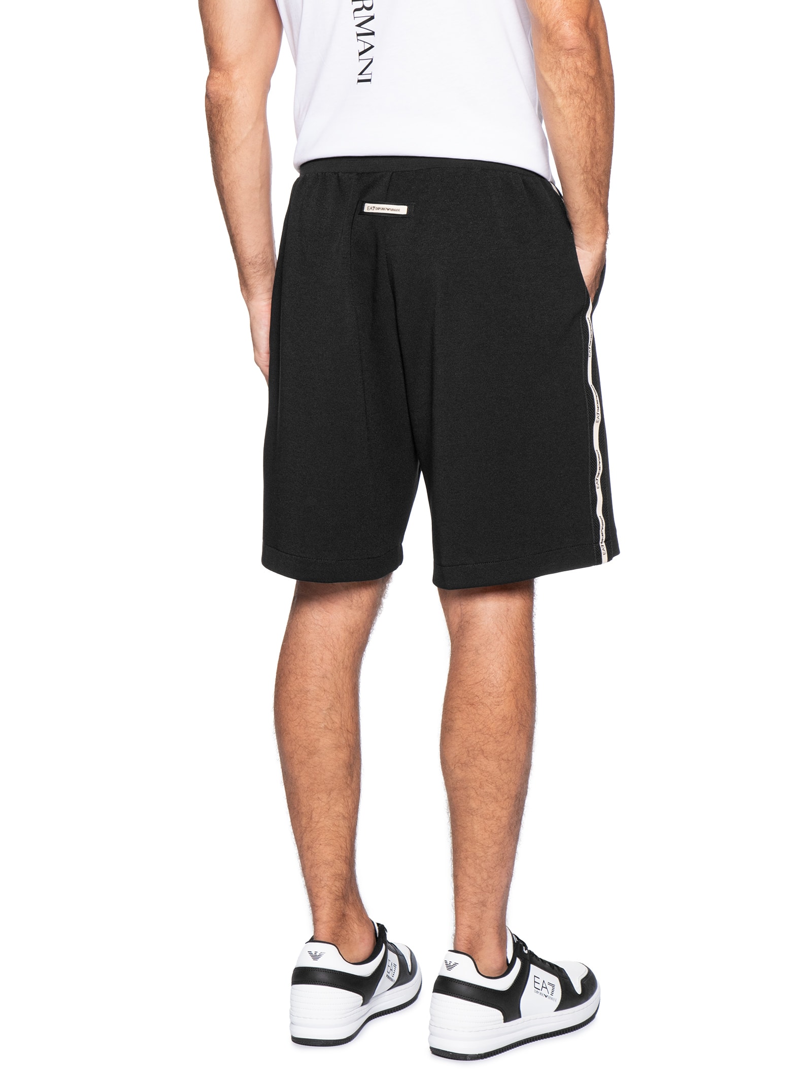 Short Masculino Train Logo Preto Ea7 Emporio Armani