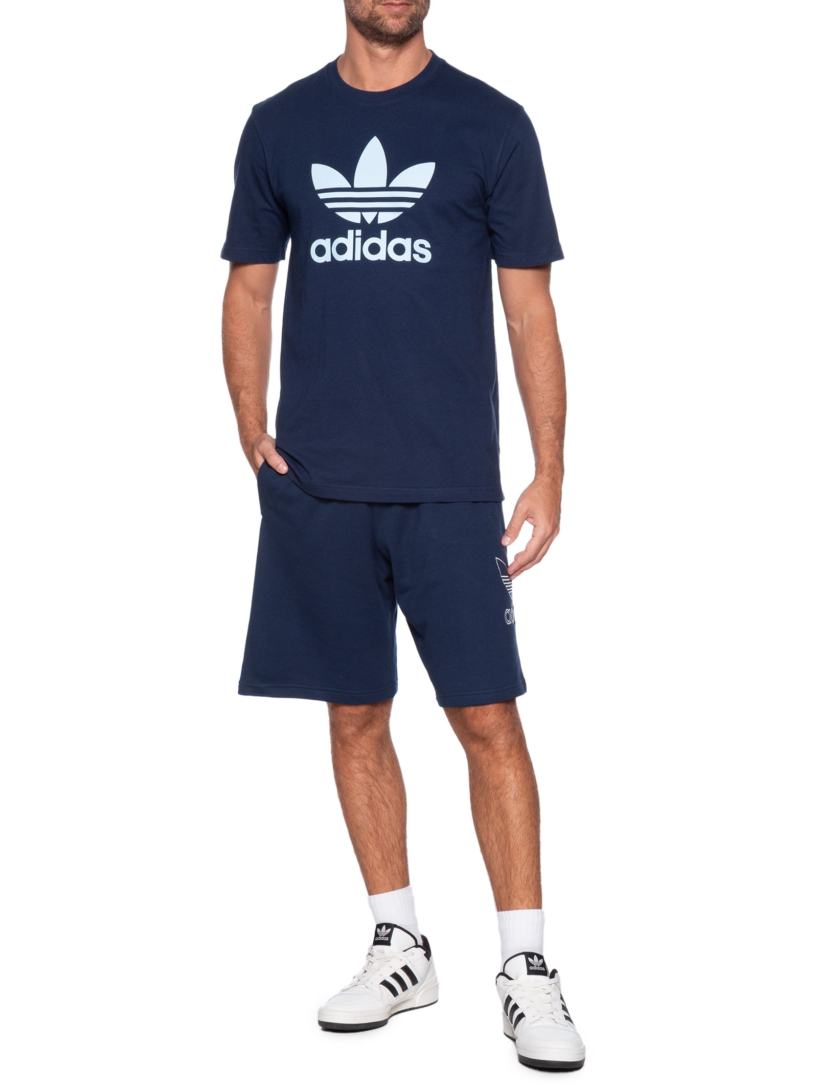 Short Masculino Trefoil Azul Adidas Originals