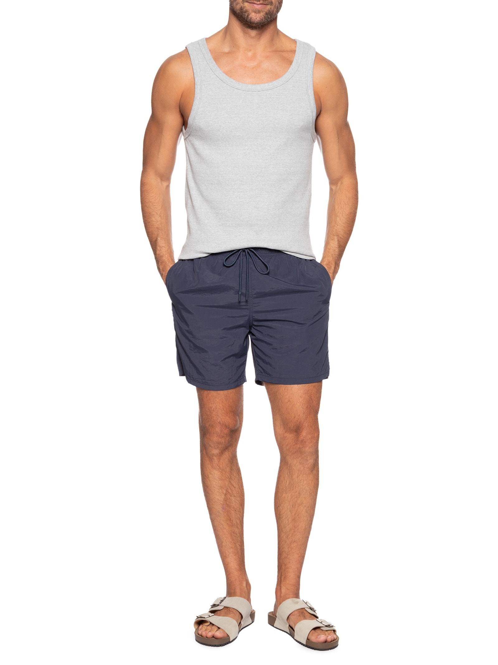 Short Masculino Walk Poliamida Azul '2 Essential