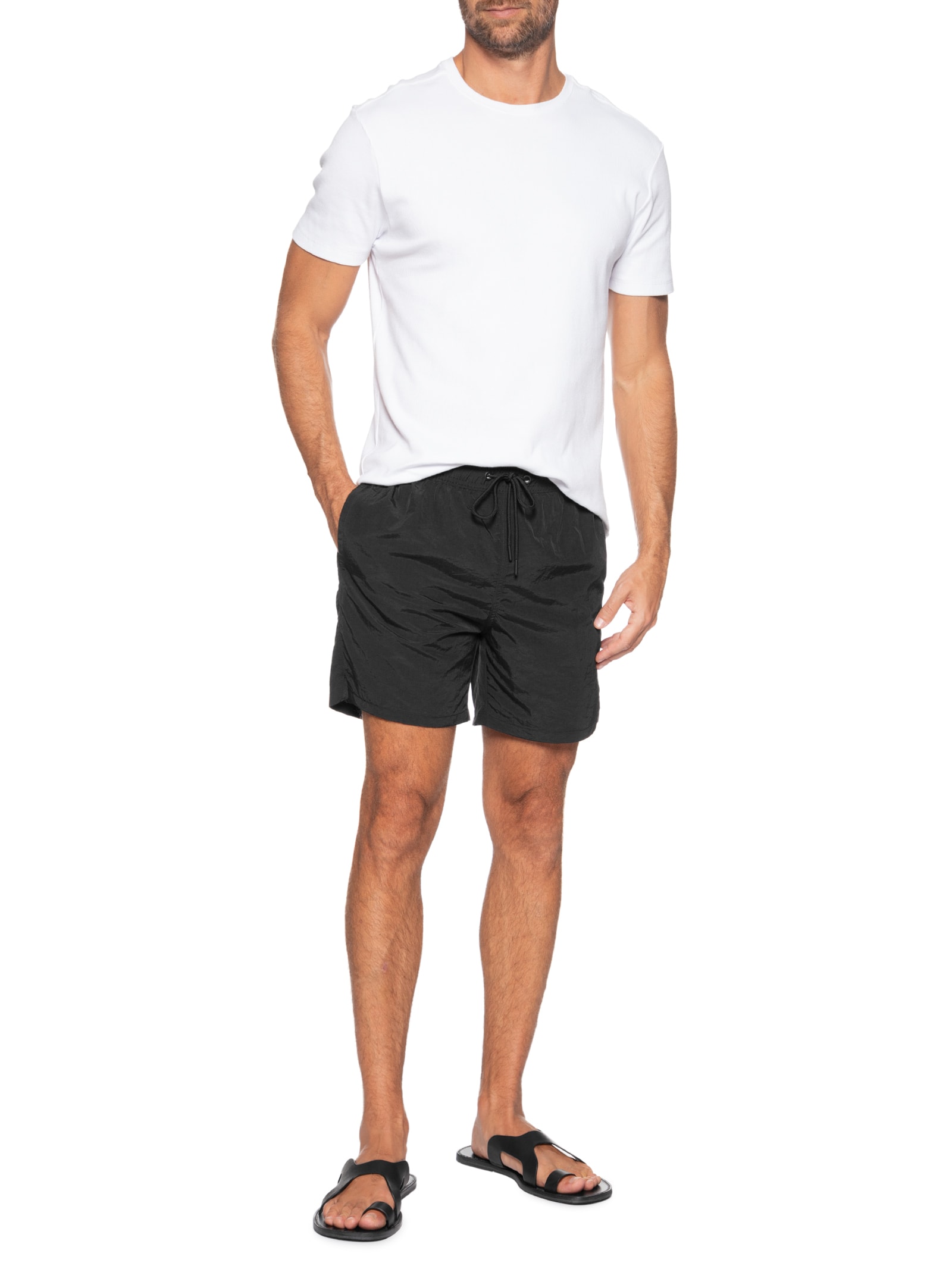 Short Masculino Walk Poliamida Preto '2 Essential