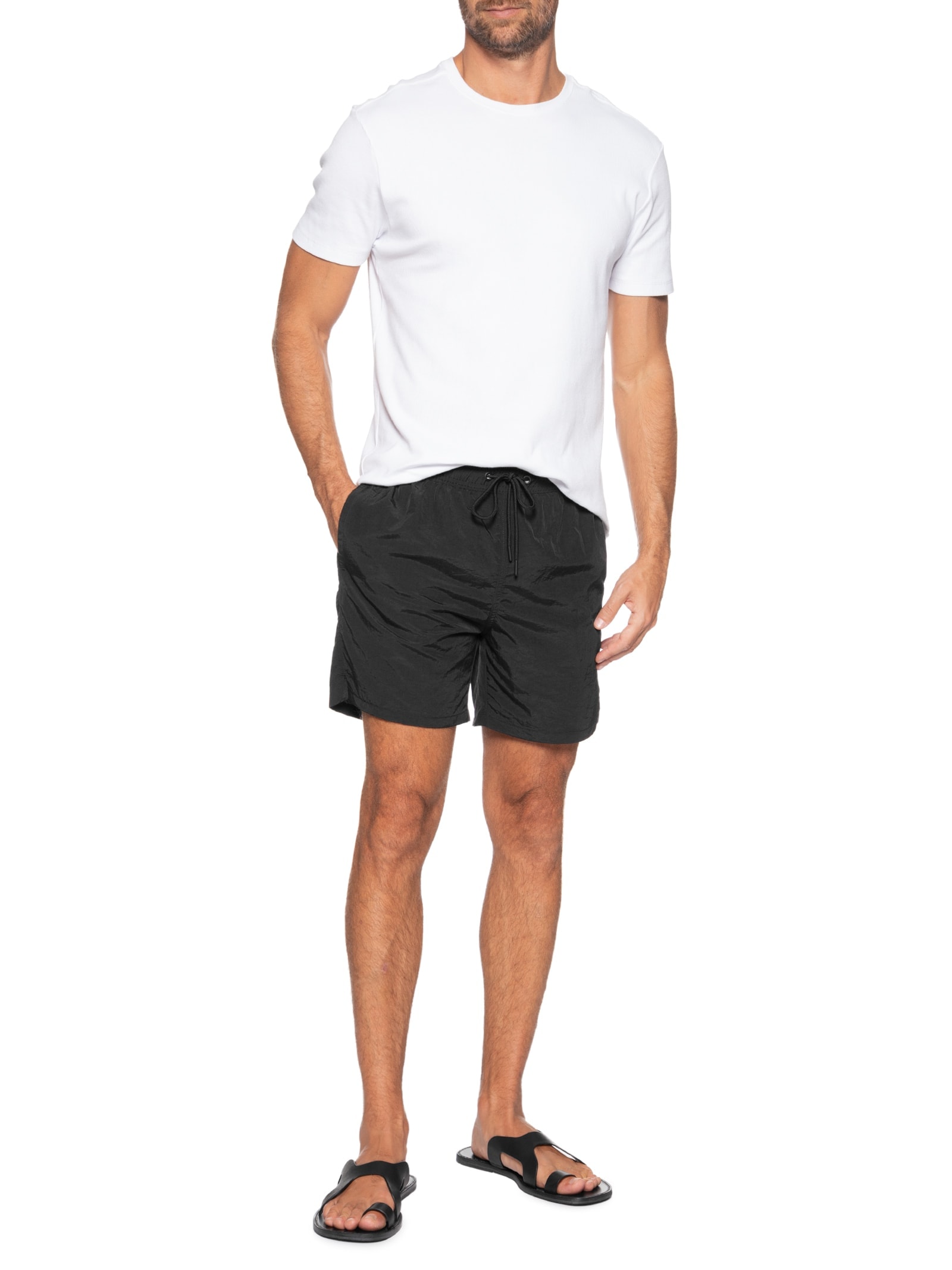 Short Masculino Walk Poliamida Preto '2 Essential