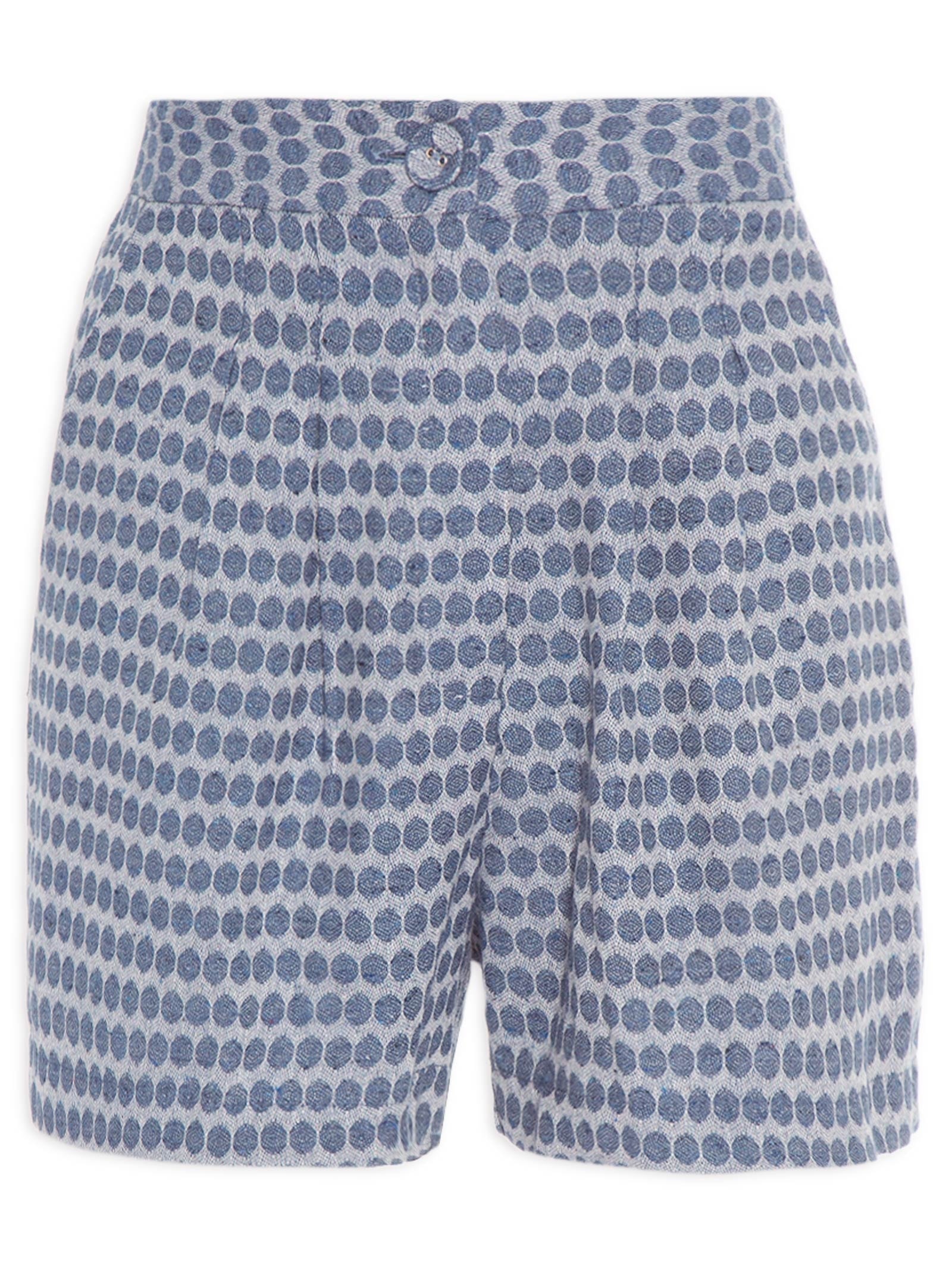 Short Poás Maquinetado Azul Market 33
