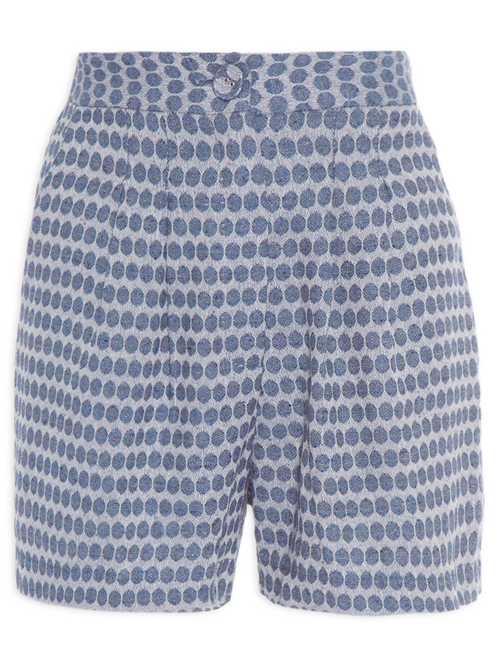 Short Poás Maquinetado Azul Market 33