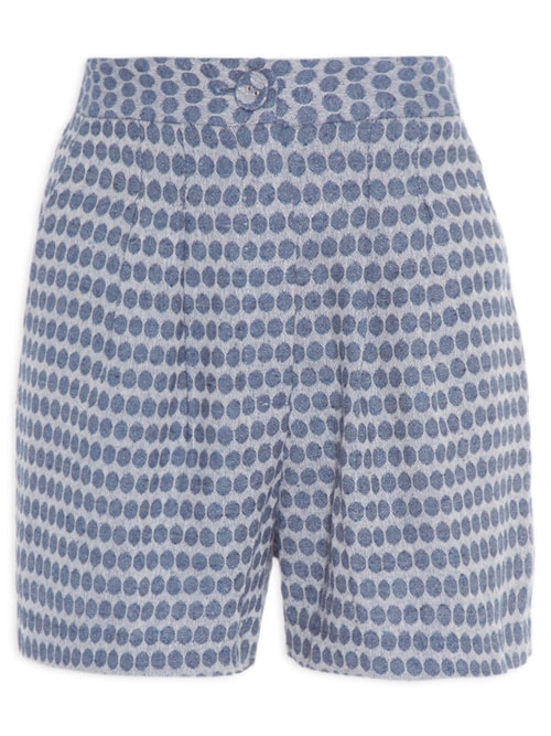 Short Poás Maquinetado - Azul