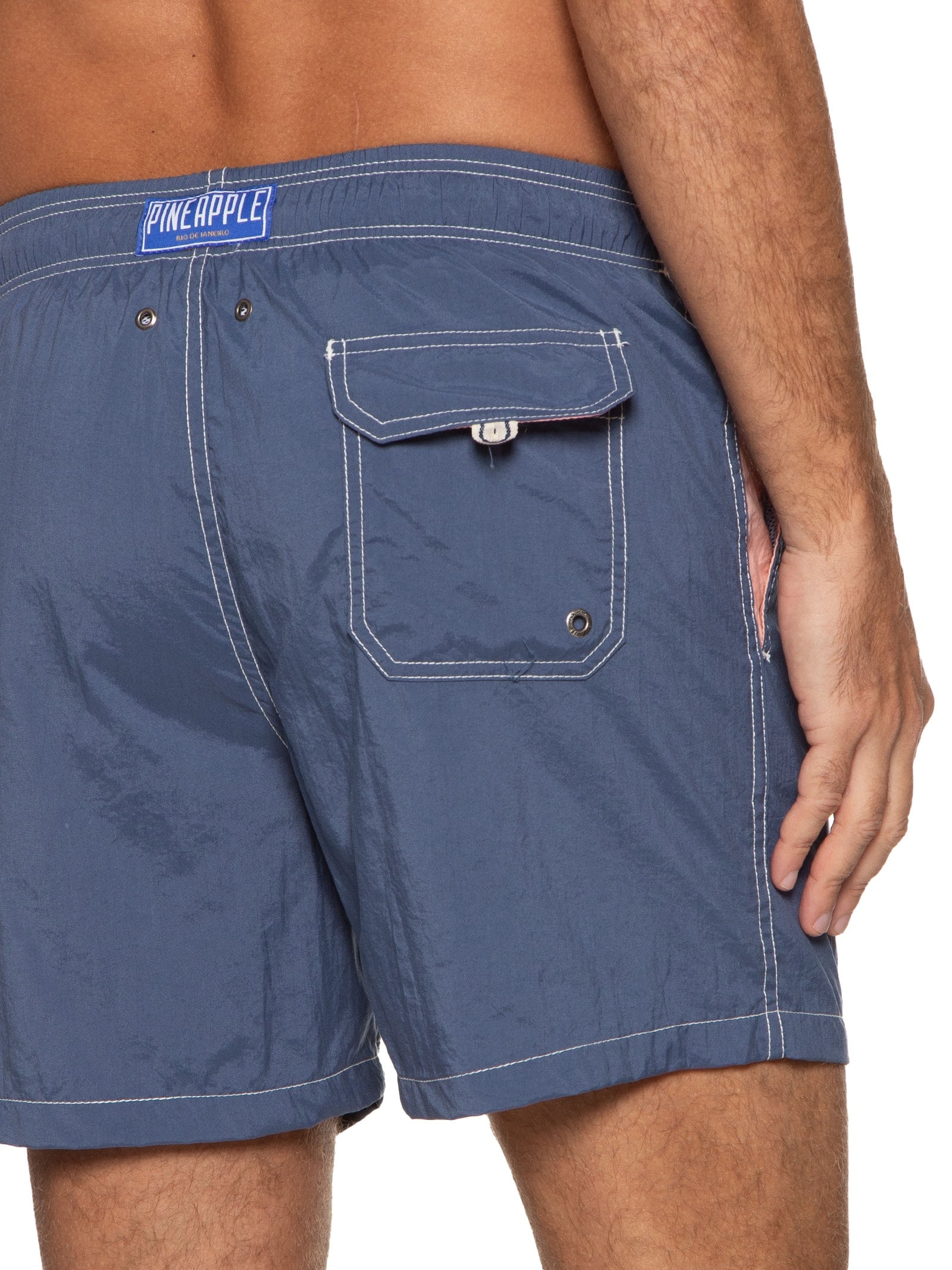 Pineapple - Short Praia Liso - Azul