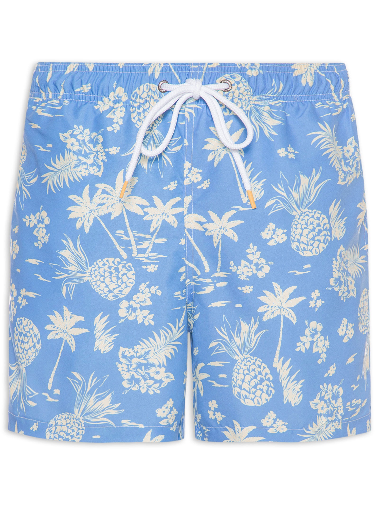 Short Praia Masculino Abacaxi Azul Pineapple