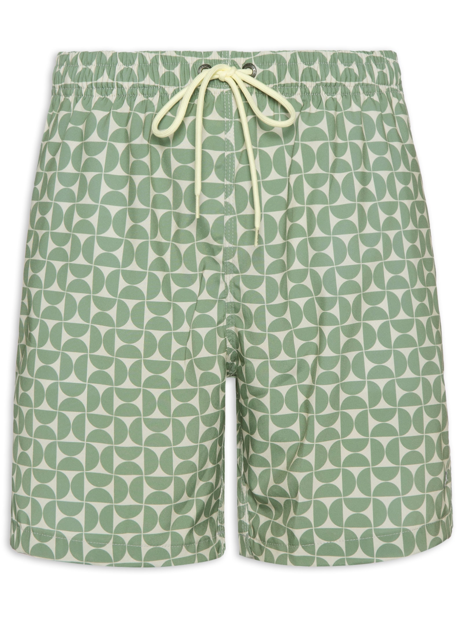 Short Praia Masculino Estampa Artsy Verde Sergio K