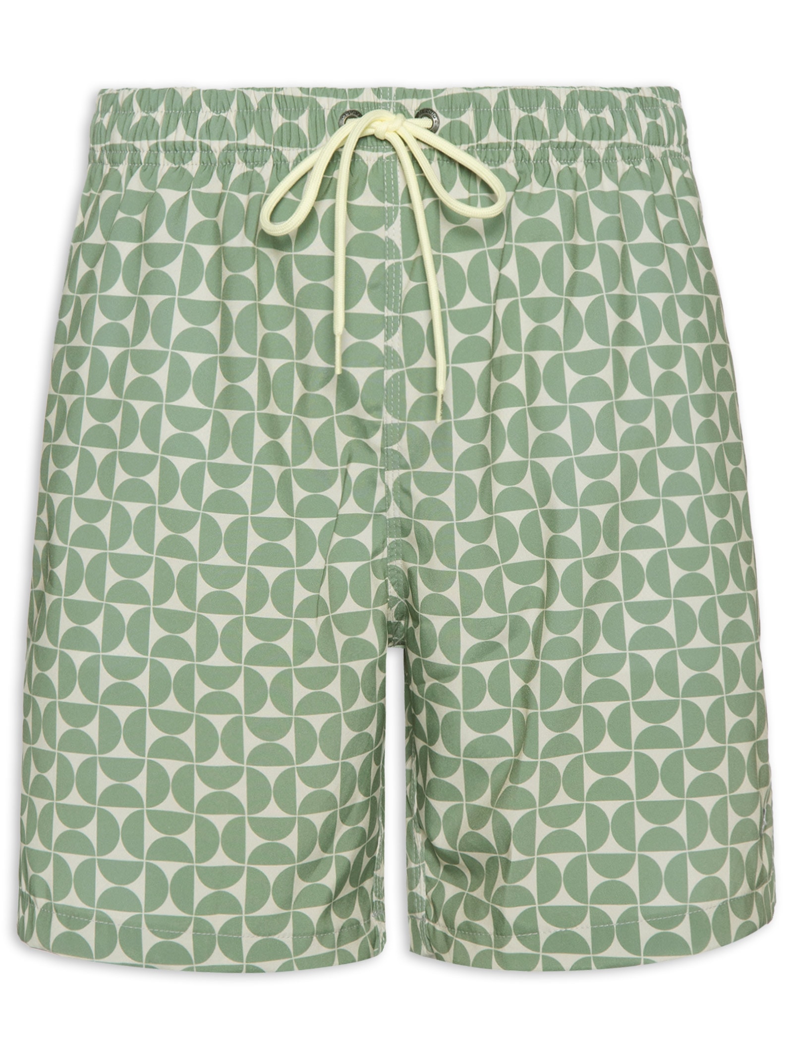 Short Praia Masculino Estampa Artsy Verde Sergio K