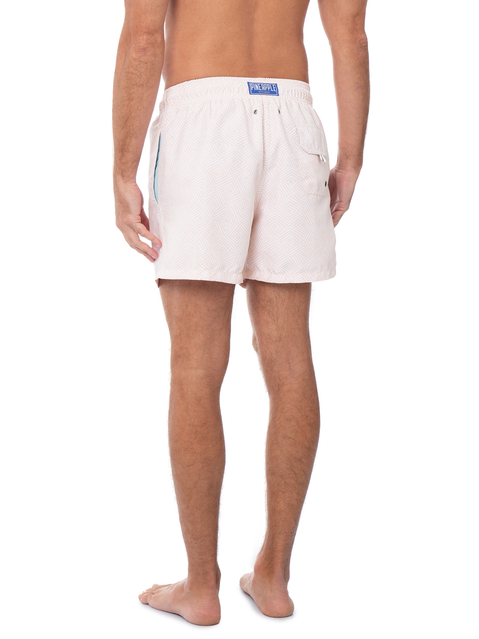 Short Praia Masculino Estampado Cascais – Laranja Pineapple