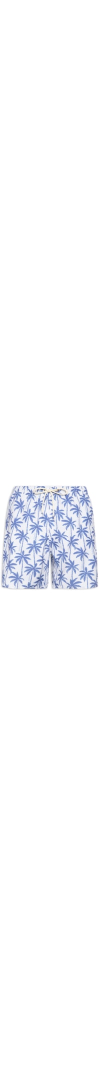 Short Praia Masculino Estampado Coqueiro - Azul