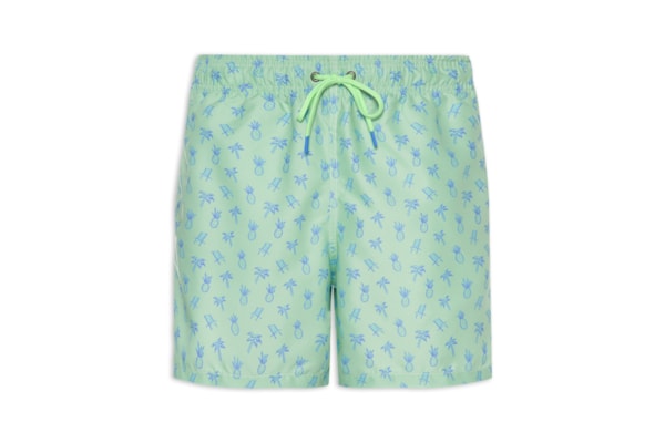 Short Praia Masculino Estampado Férias – Verde
