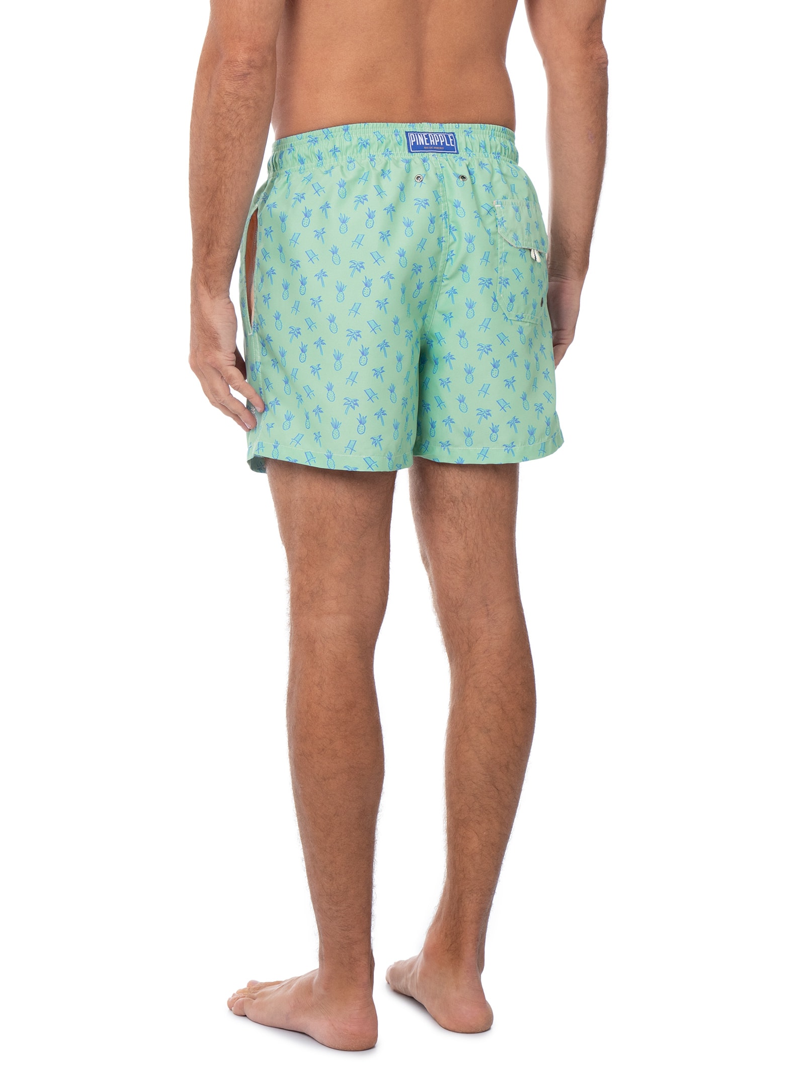 Short Praia Masculino Estampado Férias – Verde Pineapple