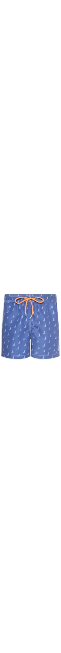 Short Praia Masculino Estampado Pine Veleiro - Azul