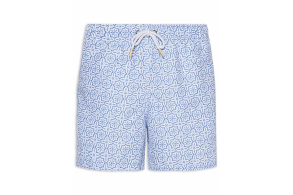 Short Praia Masculino Estampado Porto – Azul