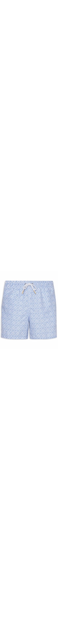 Short Praia Masculino Estampado Porto – Azul