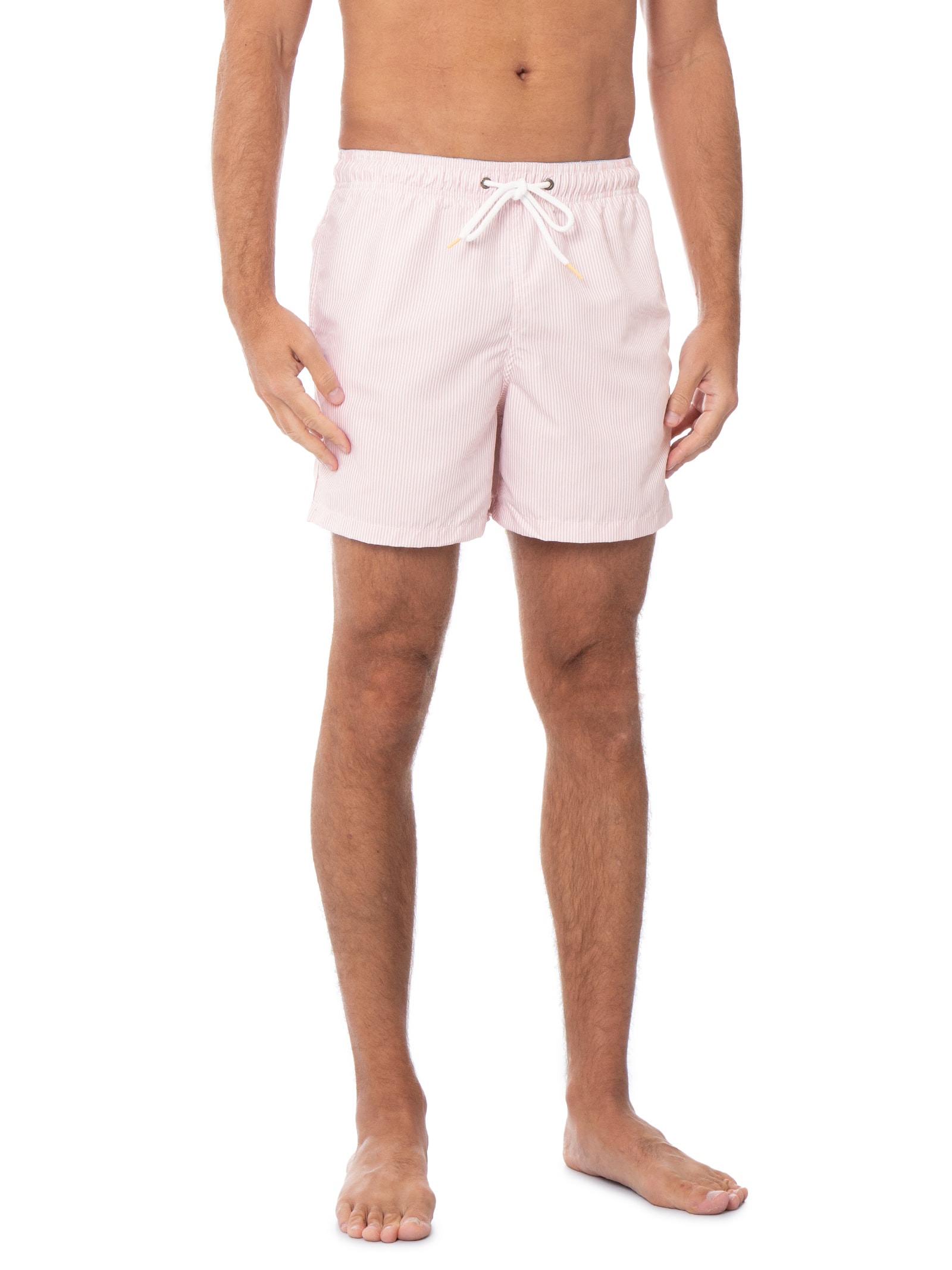 Short Praia Masculino Poolside Laranja Pineapple